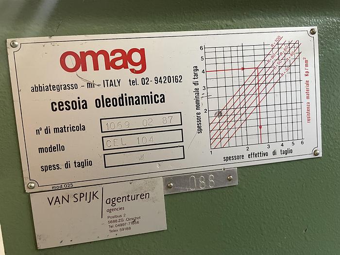 Gebruikt 1987 Omag CEL 104