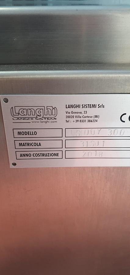 Used 2018 Langhi Sistemi LS.MIX500 Mixing Dosing and Packaging Line for Dense/Liquid Products with Suspended Particles
