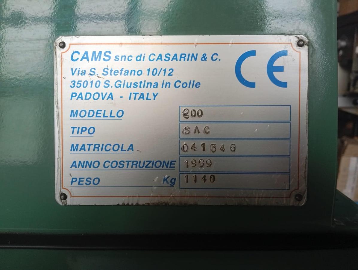 Used 1999 STOZZATRICE CAMS mod. 200 SAC