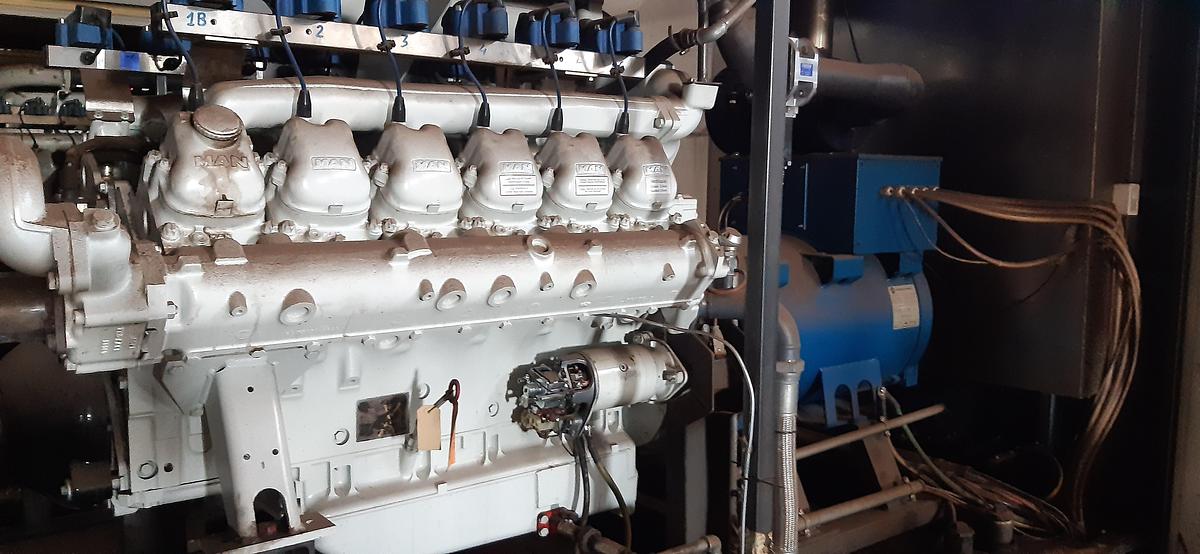 Used 2014 MAN E2842 E312 Natural Gas Generator Set – CHP Unit Marelli Generators MJB 250LB4 B – 125 kVA