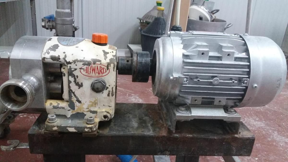 Used Howard Stainless Steel Lobe Pump for Molasses and Glucose