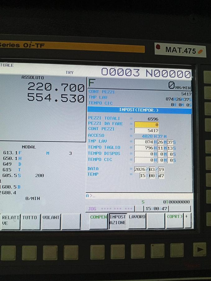 Used 2019 LATHE ECOCA GAMAC mod.MT-415×1000
