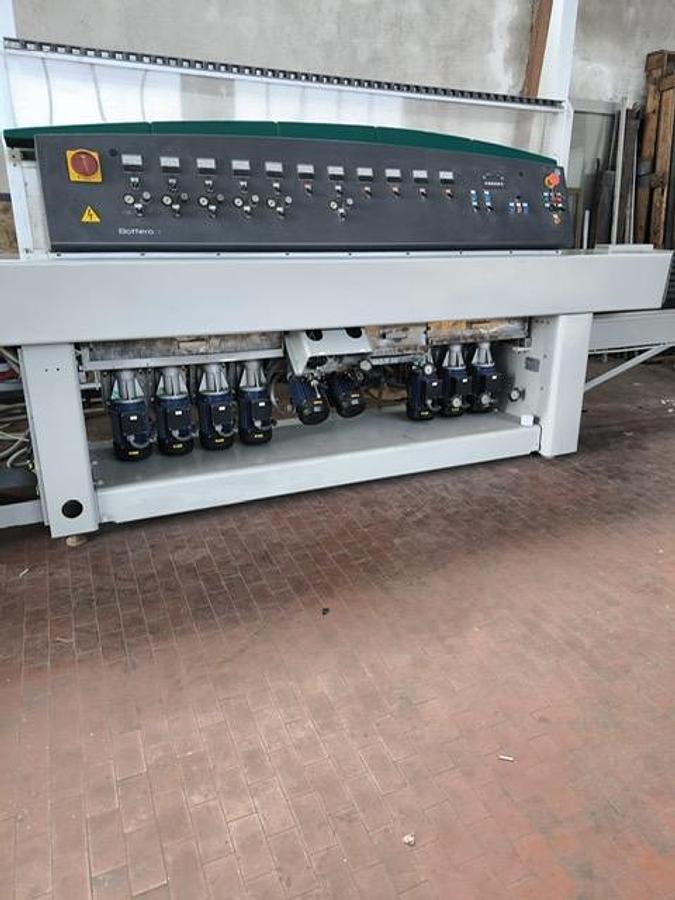 Used Flat Glass Straight-Line Edging Machine – Bottero Victralux | 11 Motors | Fully Reconditioned