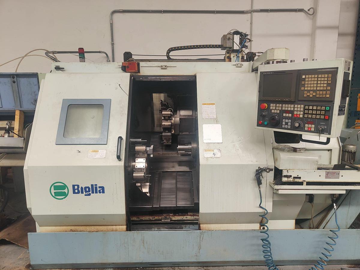 Used 2002 BIGLIA B445S LATHE WITH LOADER