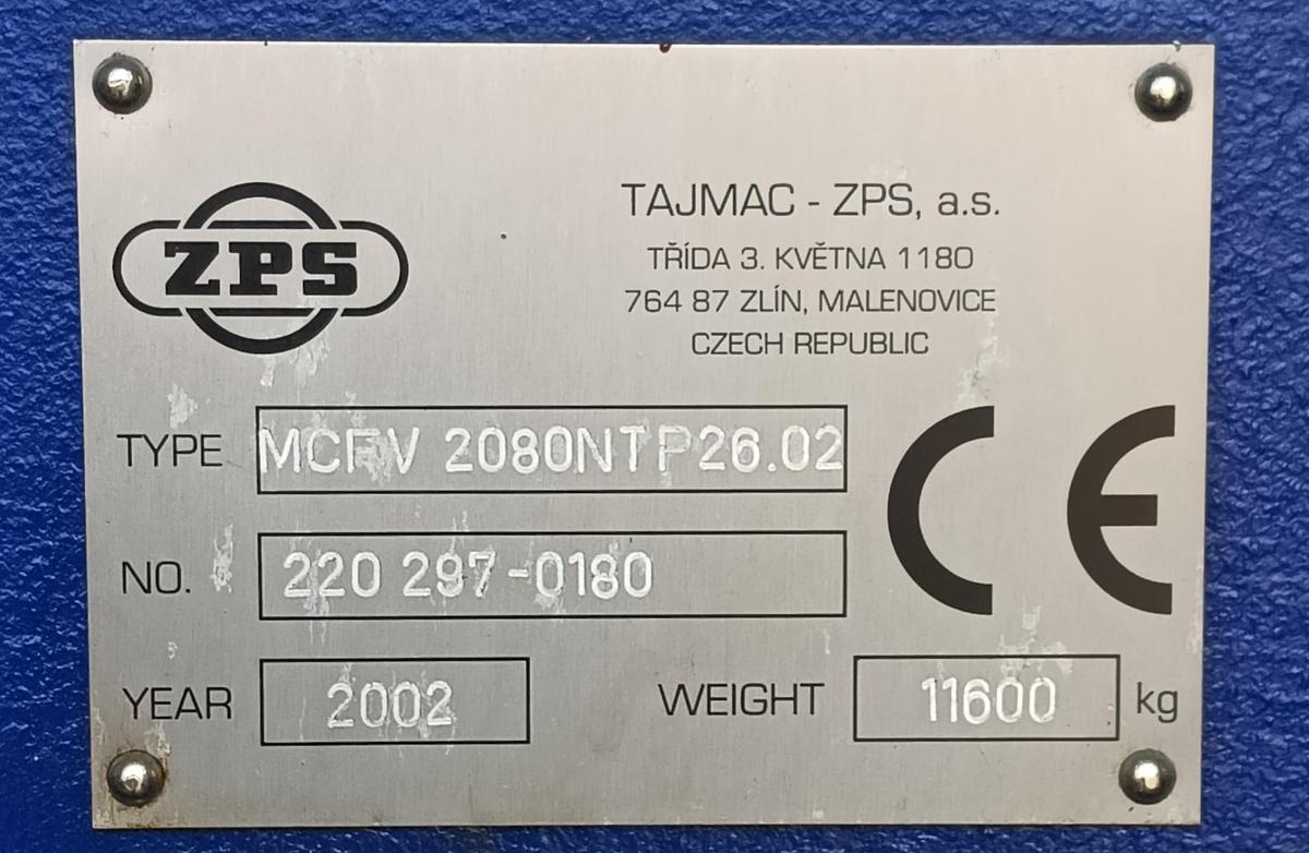D'occasion Centre vertical ZPS 2002, modèle MCFV 2080 NT