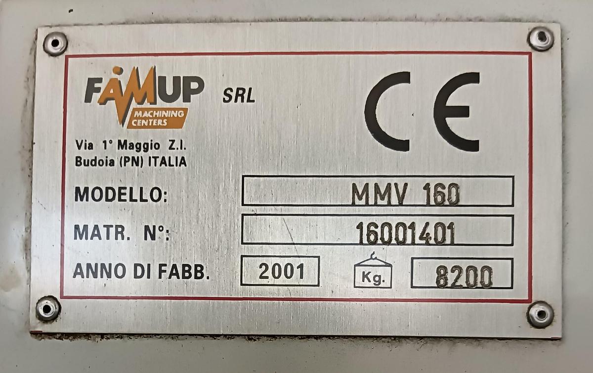 Usato 2001 CENTRO A MONTANTE MOBILE FAMUP mod.MMV 160