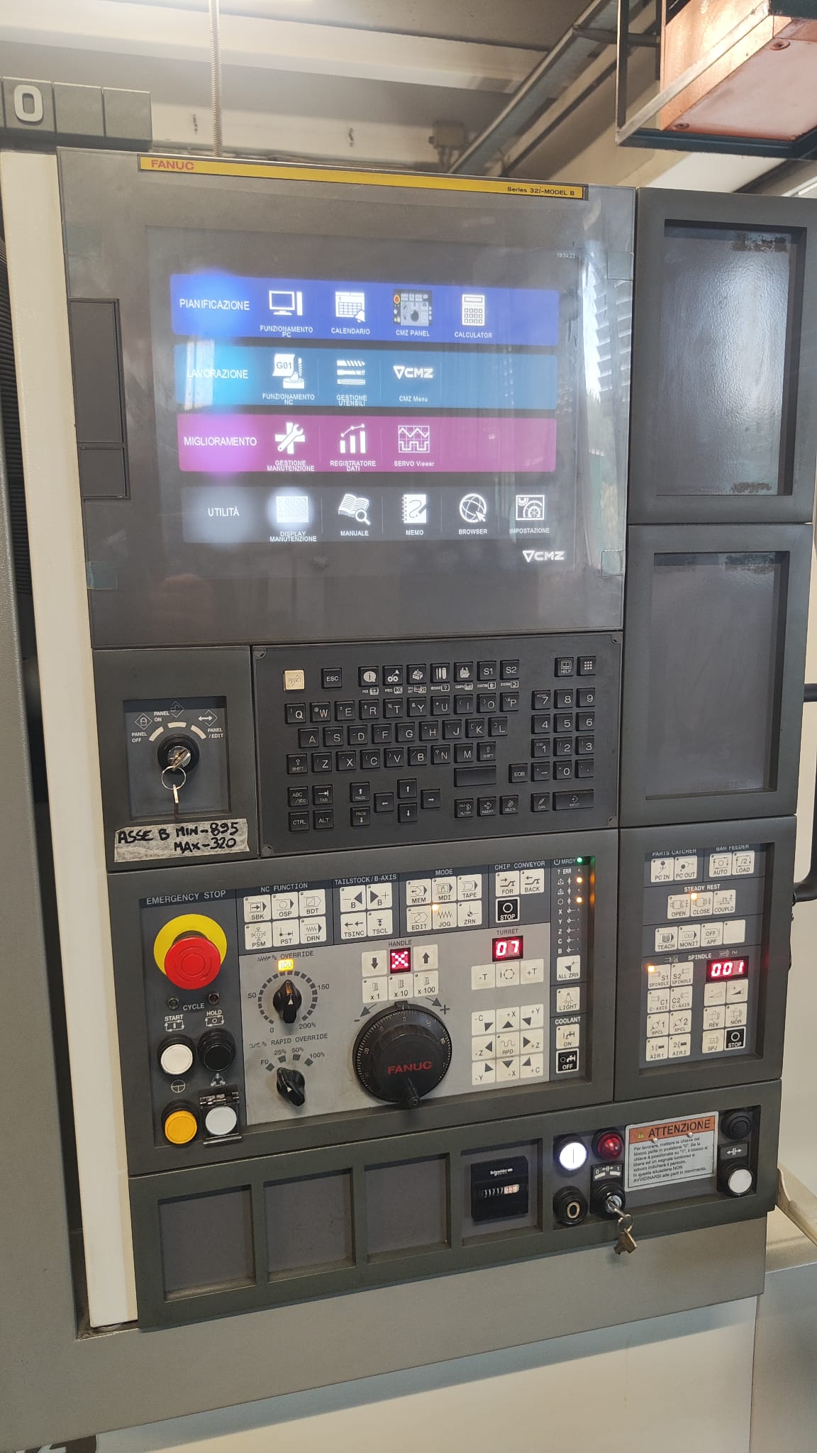 Used 2017 LATHE CMZ model.TA30 with Lunette