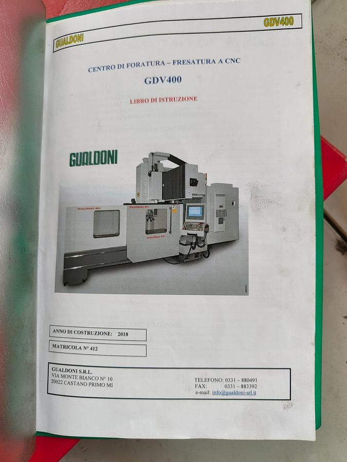 Usato 2018 CENTRO DI LAVORO VERTICALE A PORTALE GUALDONI mod.GDV 400