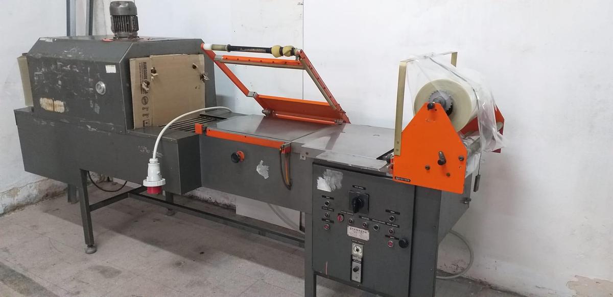Used Gramegna Shrink Wrap Tunnel with Manual Bell Sealer