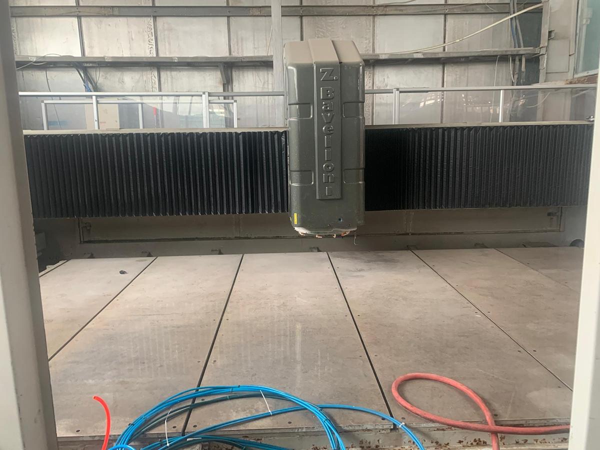 Used Bavelloni ALPA 450-4N Horizontal CNC Glass Processing Machine 2500x4500 mm 4 Axis