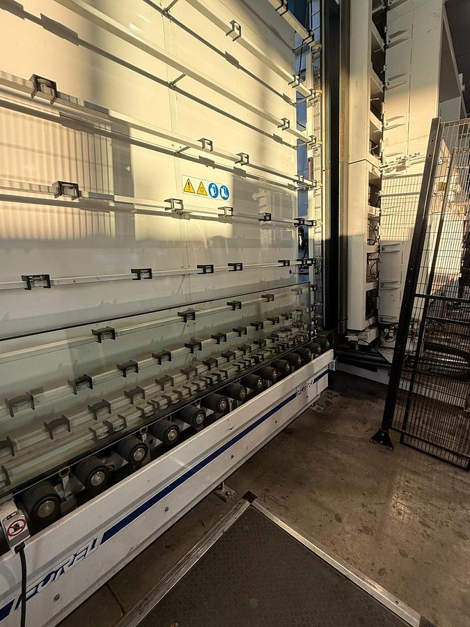 Used 2019 Forel EM 25 Vertical Glass Edging Line with 2500mm Vertical Washing Machine