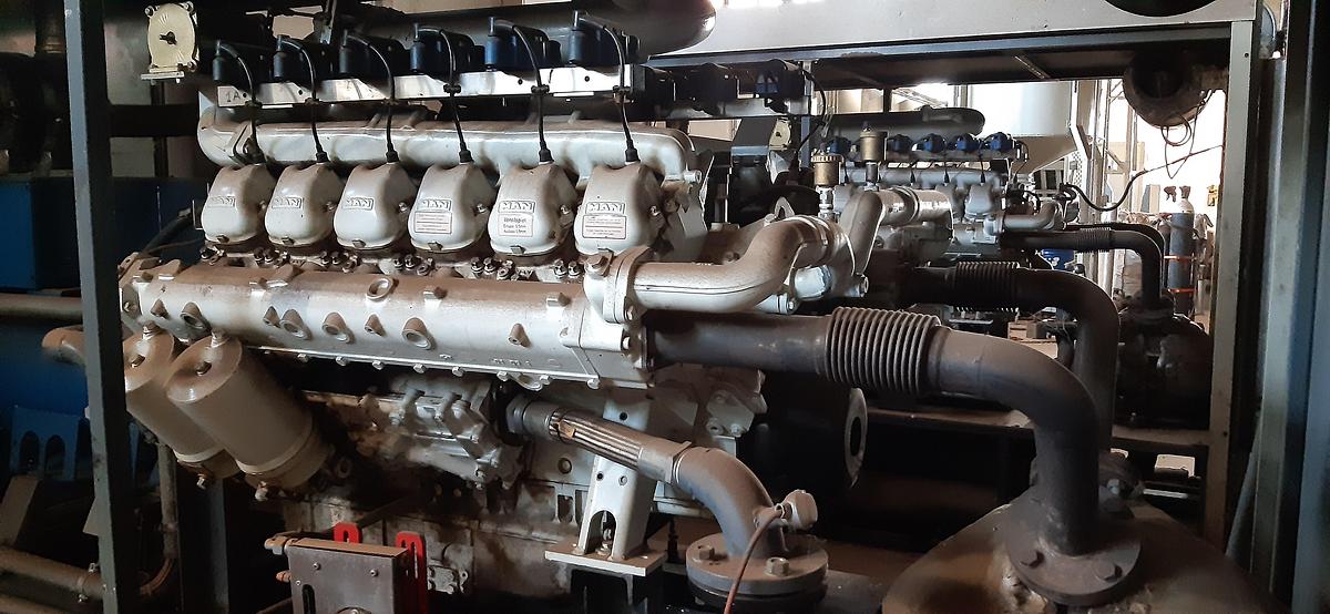 Used 2014 MAN E2842 E312 Natural Gas Generator Set – CHP Unit Marelli Generators MJB 250LB4 B – 125 kVA