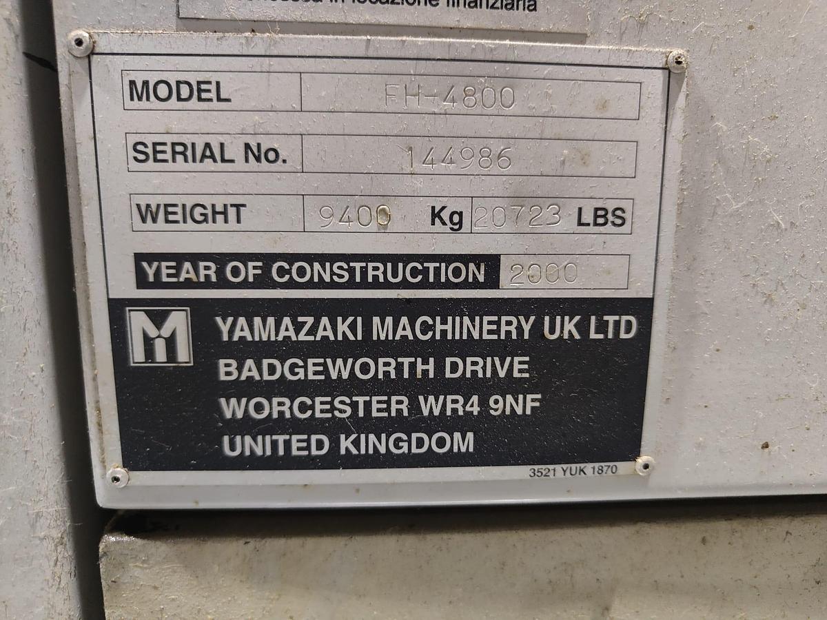 Used 2000 MAZAK HORIZONTAL CENTER mod.FH-4800