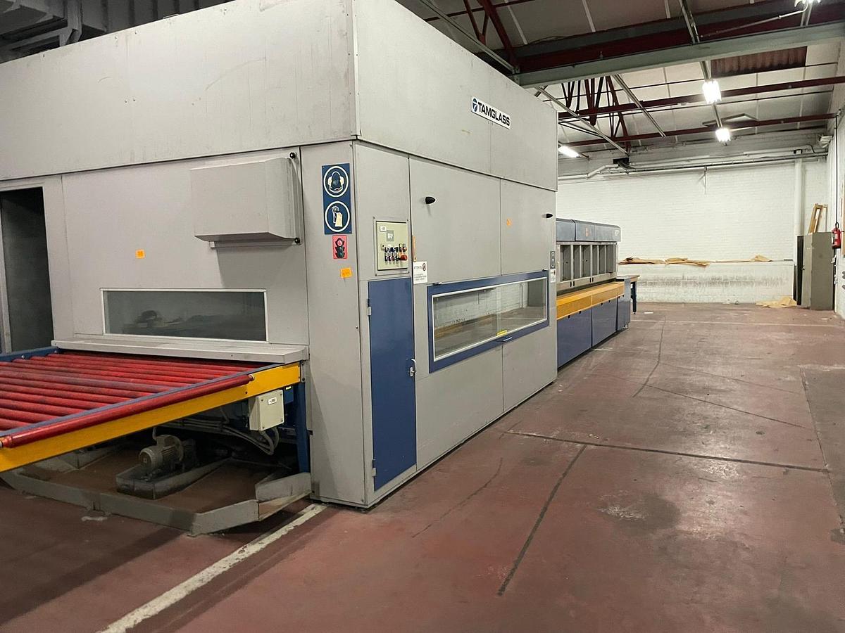 Used 2001 Tamglass HTF 1730 Glass Tempering Furnace (Glaston Upgraded 2020)