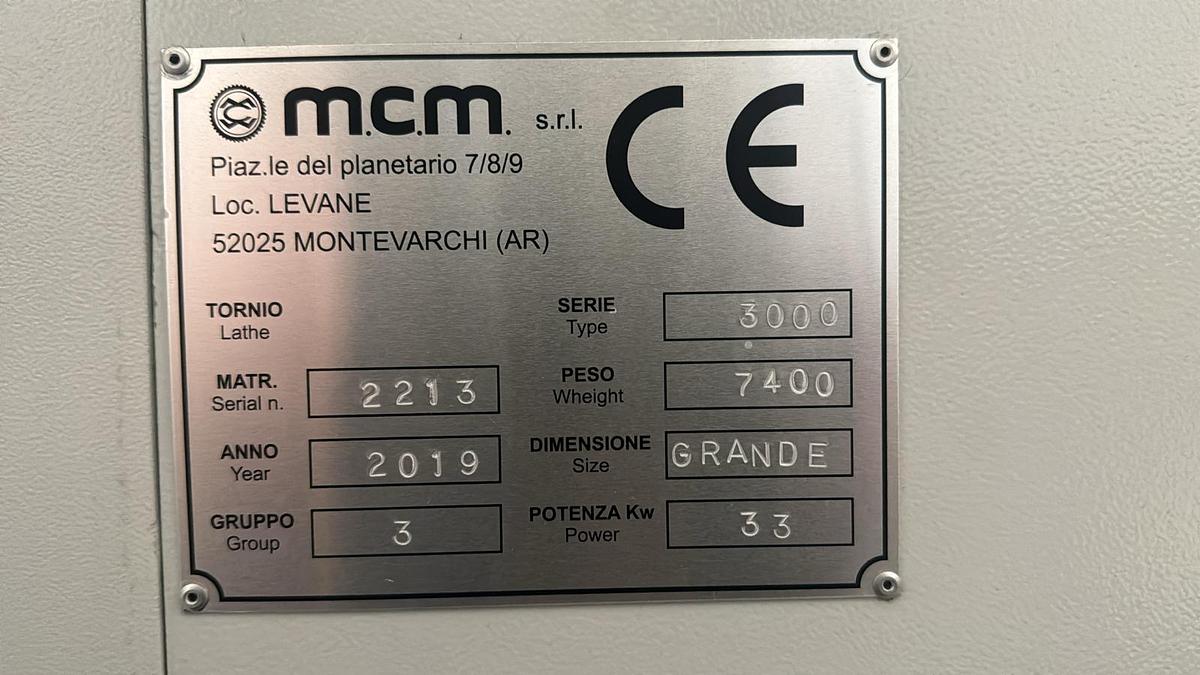 Used 2019 MCM ATL 420X3000 SELF-LEARNING LATHE