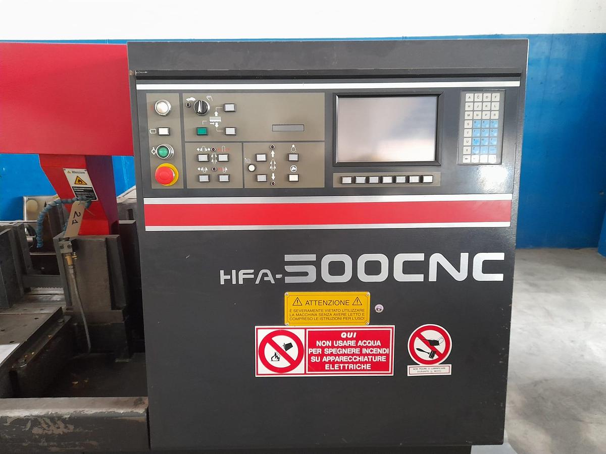 Used 2001 AMADA sawing machine mod.HFA-500CNC
