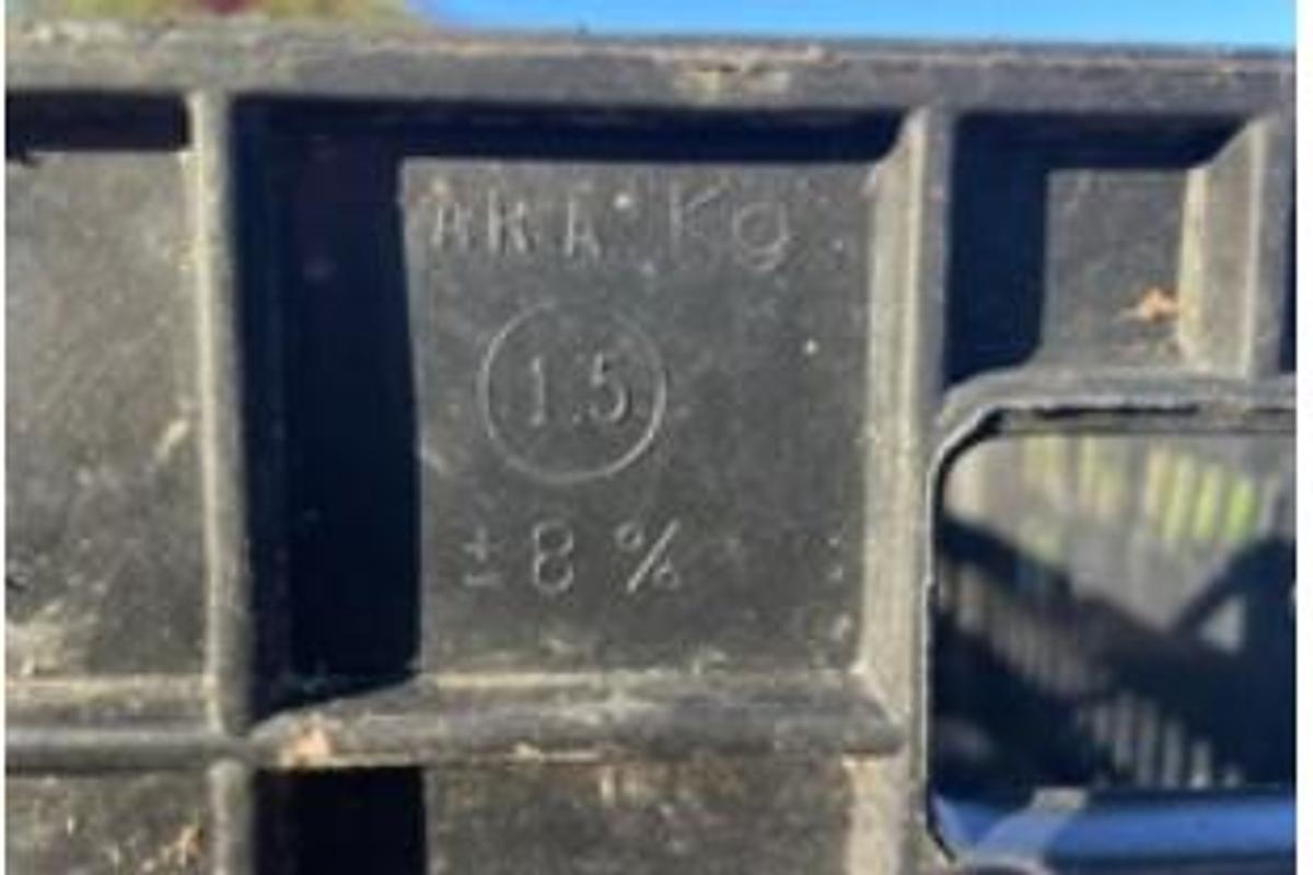 Used Multiplast Europa Perforated Plastic Crate (30x50x26 cm)