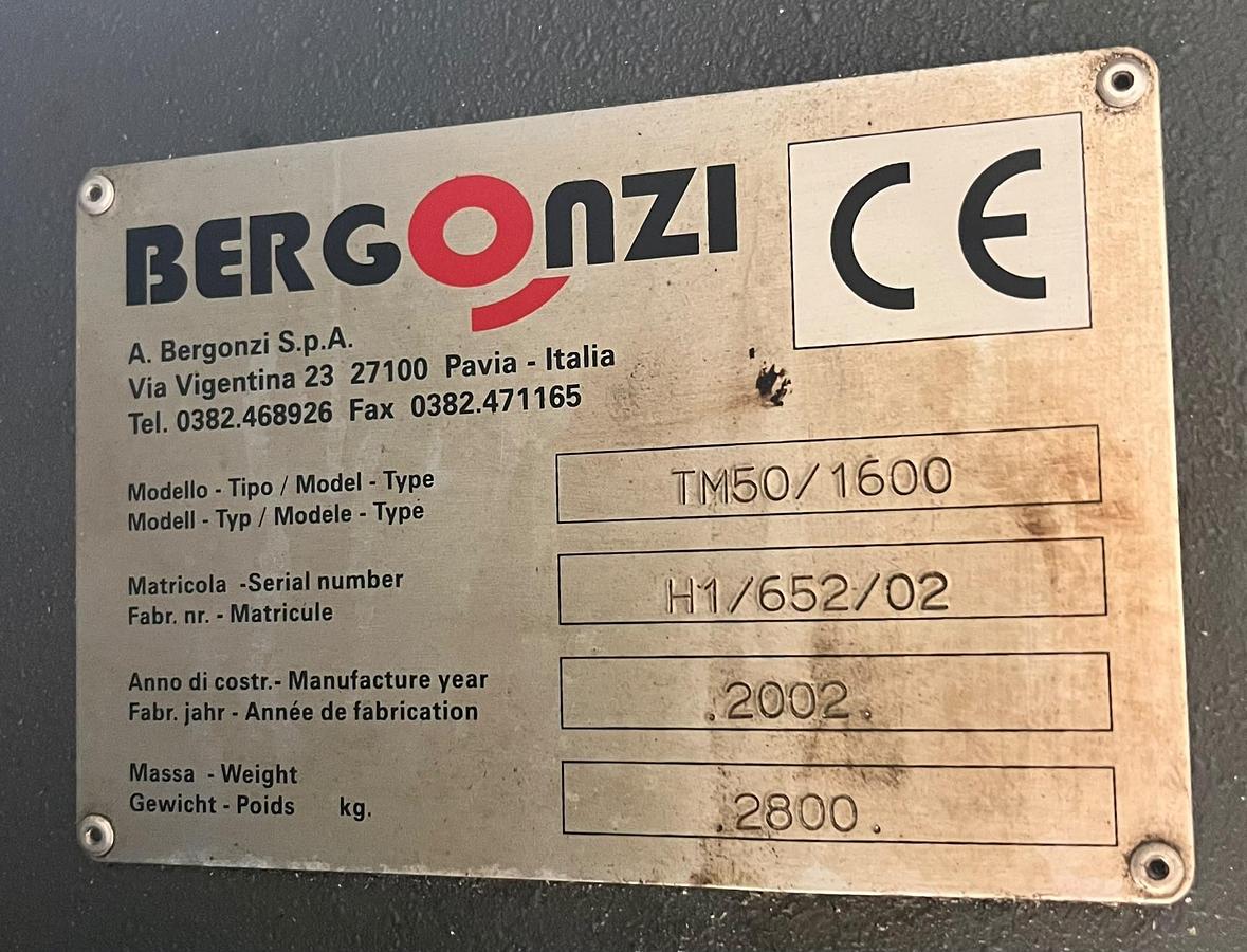 D'occasion 2002 TRAPANEAU RADIALE BERGONZI mod.TM50/1600