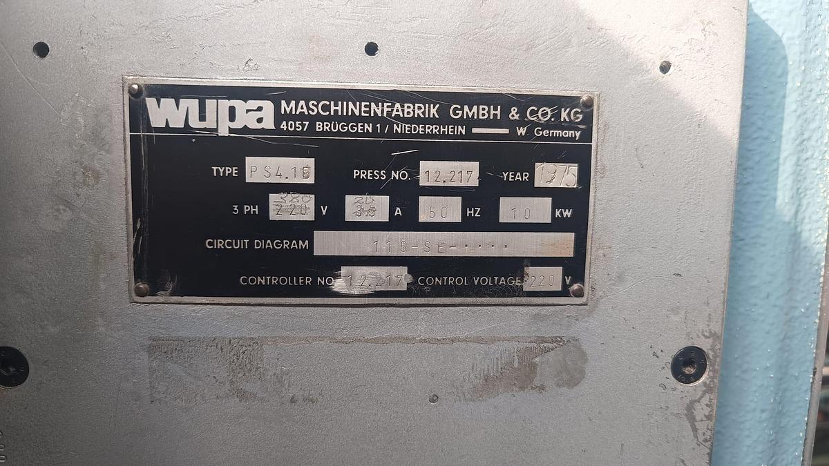 Used 1975 Wupa PS 4.1 Automatic Flatbed Die Cutter