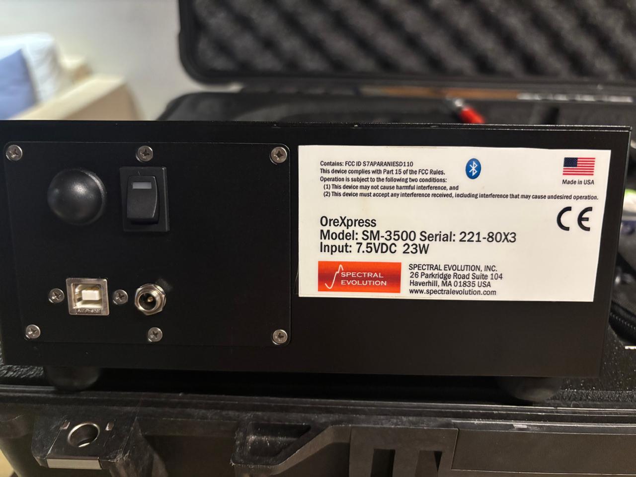 Used Spectral Evolution OreXpress SM-3500 Field Spectroradiometer System