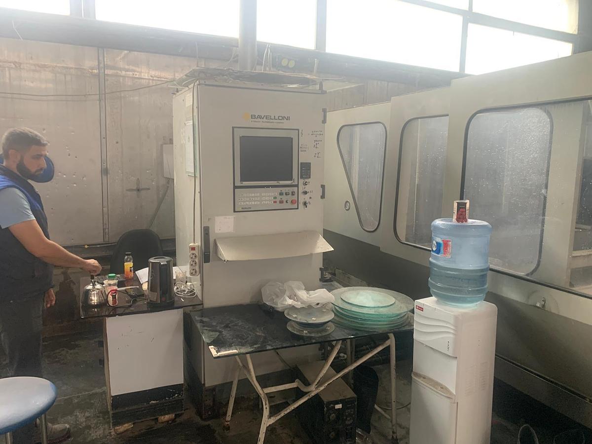 Used Bavelloni ALPA 450-4N Horizontal CNC Glass Processing Machine 2500x4500 mm 4 Axis