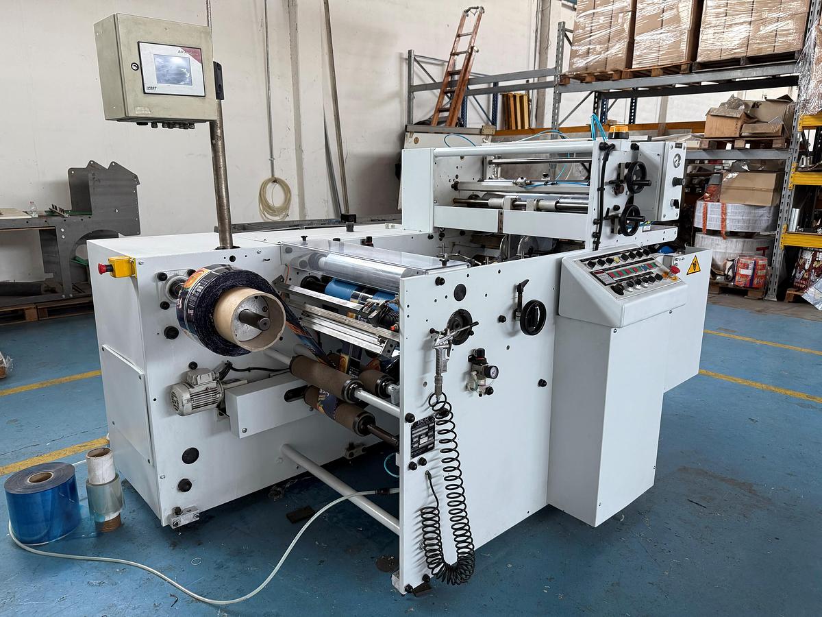 Used 2004 DCM Sleeve 3 Label Sleeve Seaming Machine