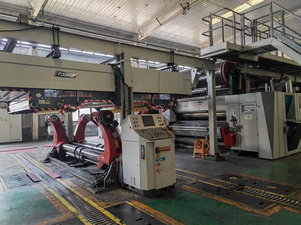 Used Fosber Complete Corrugated Board Production Line