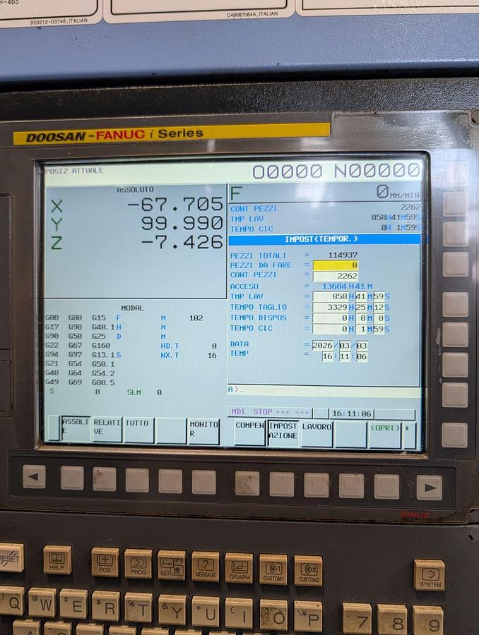 Used 2018 Doosan VC 3600 Twin Pallet Vertical Machining Center – Fanuc Control