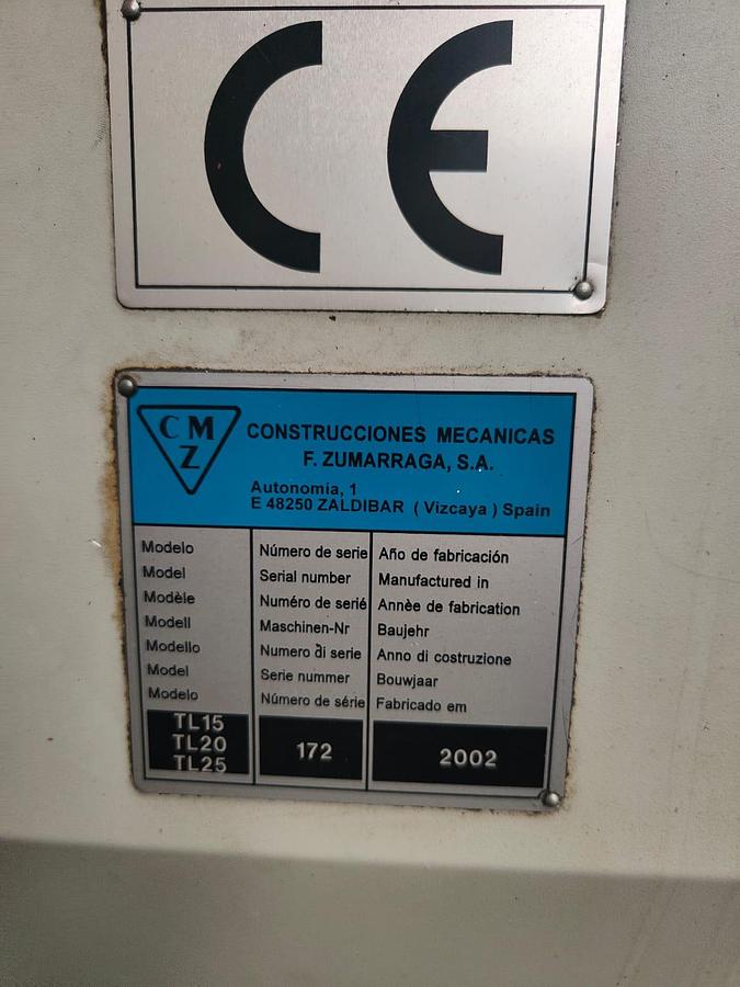 Used 2002 CMZ LATHE mod.TL25