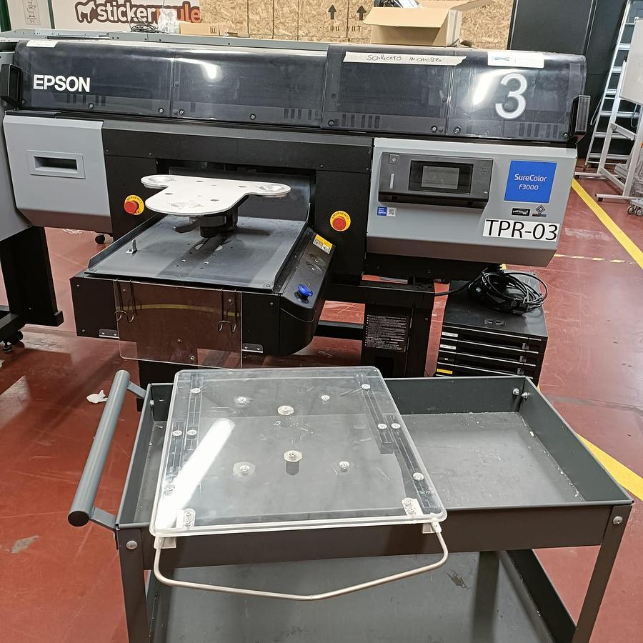 Used Epson SureColor SC-F3000 DTG Printer – Direct-to-Garment Textile Printing Machine
