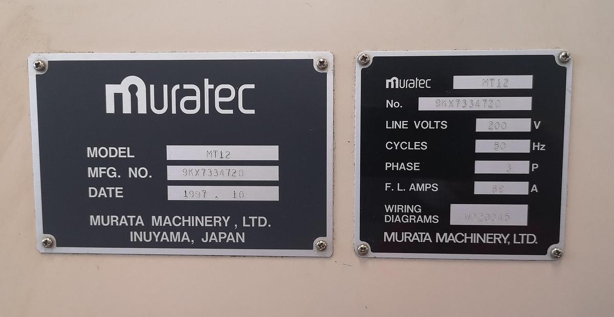 Used 1997 MURATEC CNC lathe mod.MT 12