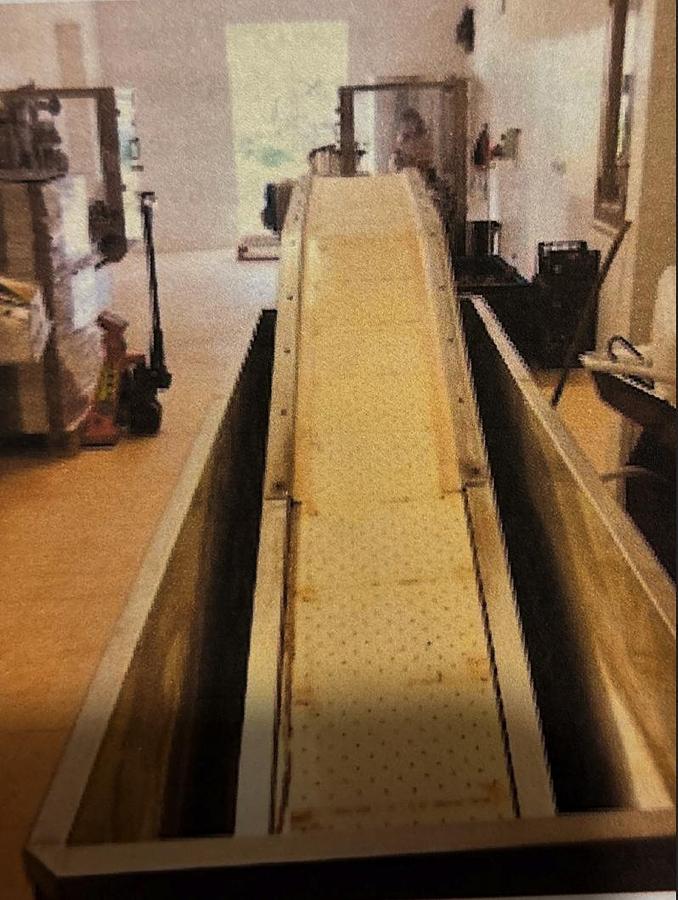 Used 2018 Custom-Built Fruit Arils Separation Tank with Conveyor Belt