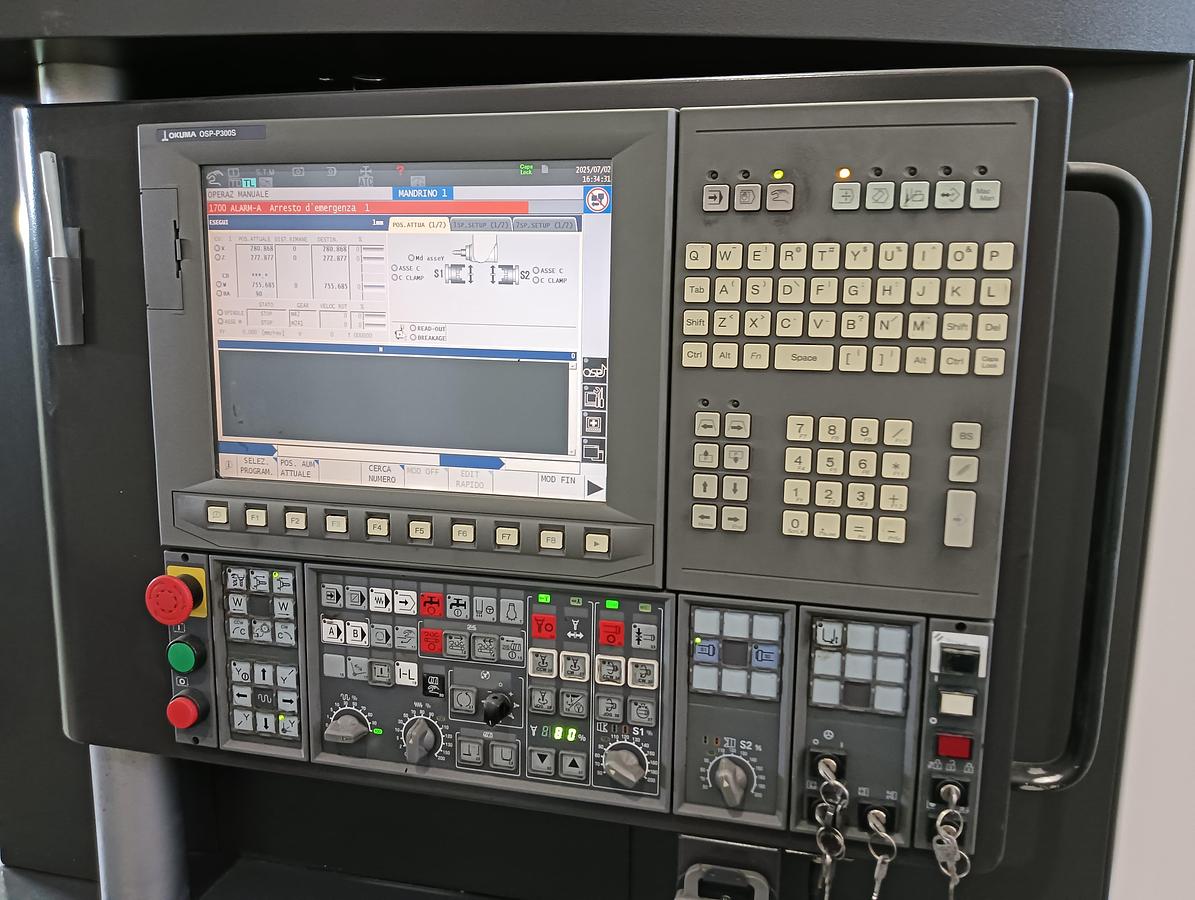 Used 2013 OKUMA MULTUS lathe mod. B 300 II