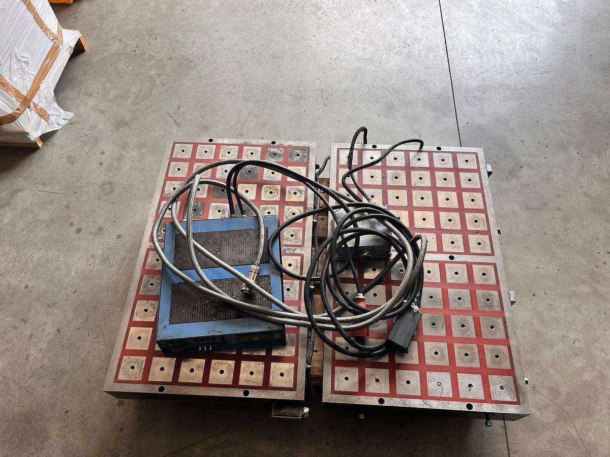 Used N.02 MAGNETIC TABLES + CONTROL UNIT