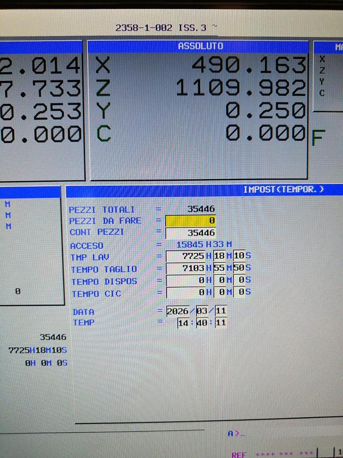Used 2017 Samsung SMEC lathe model SL3500XLY