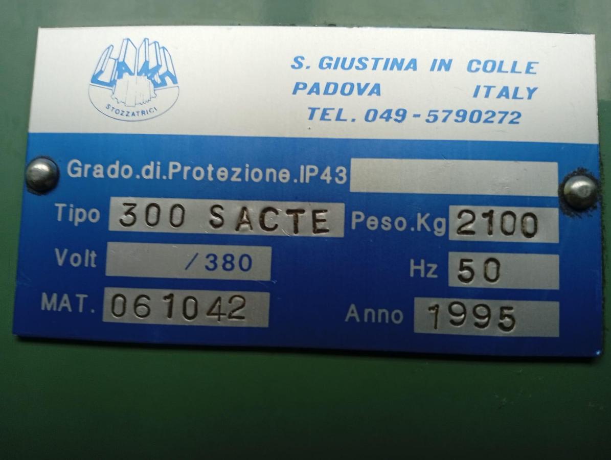 Used 1995 CAMS SLOTHING MACHINE mod.300 SACTE