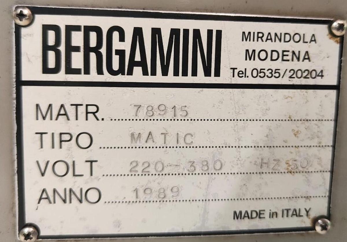 Used BERGAMINI TANGENTIAL GRINDING mod.MATIC