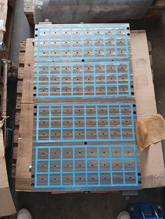 Used N.02 MAGNETIC PLATE SPD 700X600 with control unit