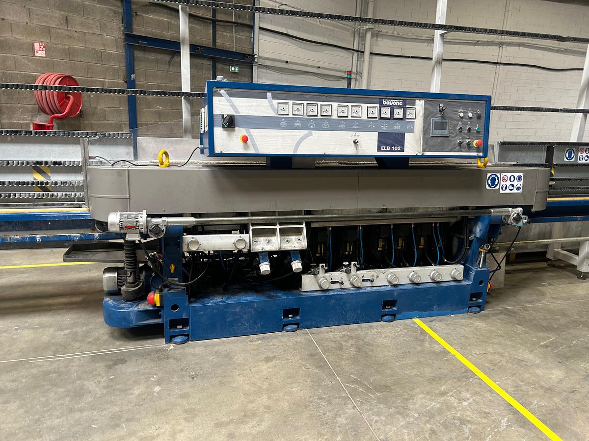 Used 2021 Bovone ELB 102, Straight Line Glass Edging Machine