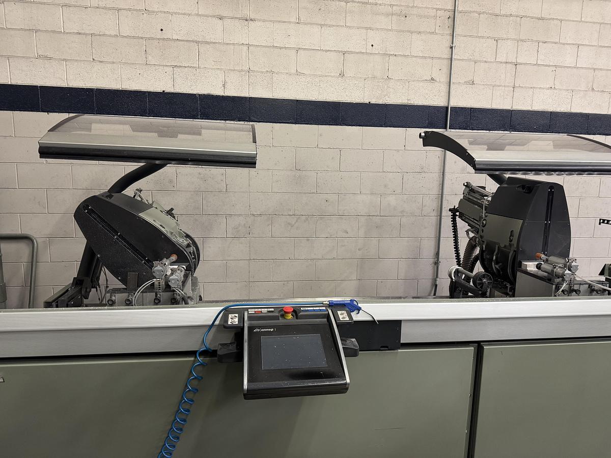 Used 2015 Emmegi Precision TS2 Double Head Electronic Miter Saw