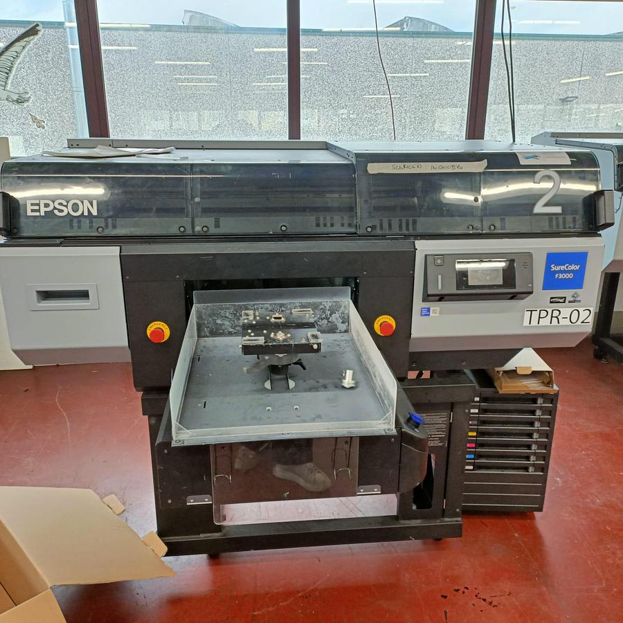 Used Epson SureColor SC-F3000 DTG Printer – Direct-to-Garment Textile Printing Machine