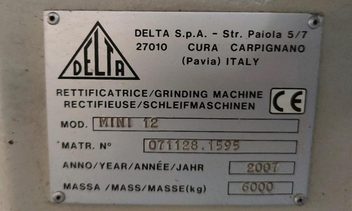 Used 2007 DELTA TANGENTIAL GRINDING MACHINE mod. MINI 12
