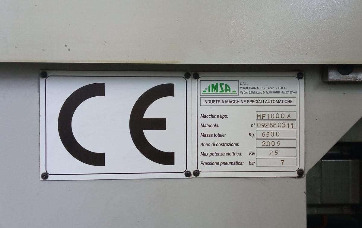 Used 2009 IMSA DRILLING MACHINE mod.MF 1000 A