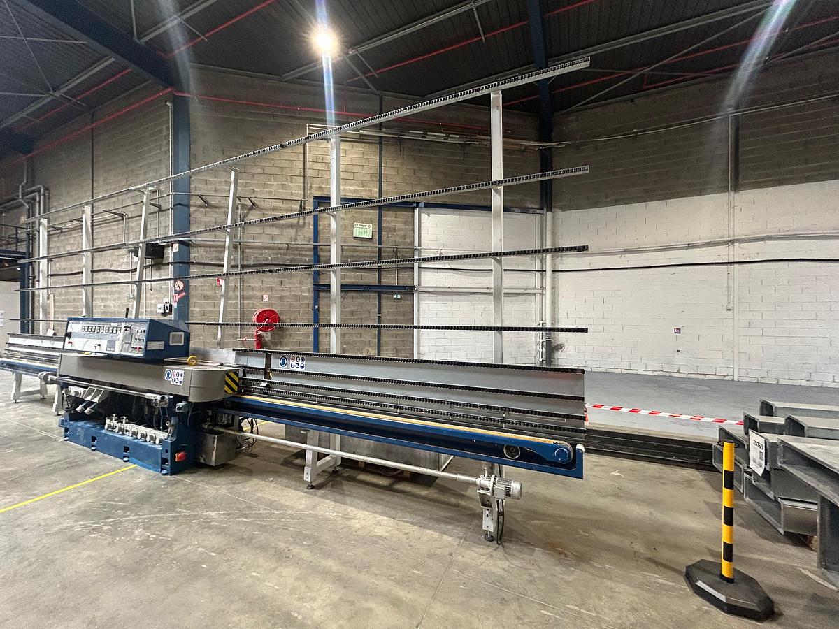 Used 2021 Bovone ELB 102, Straight Line Glass Edging Machine