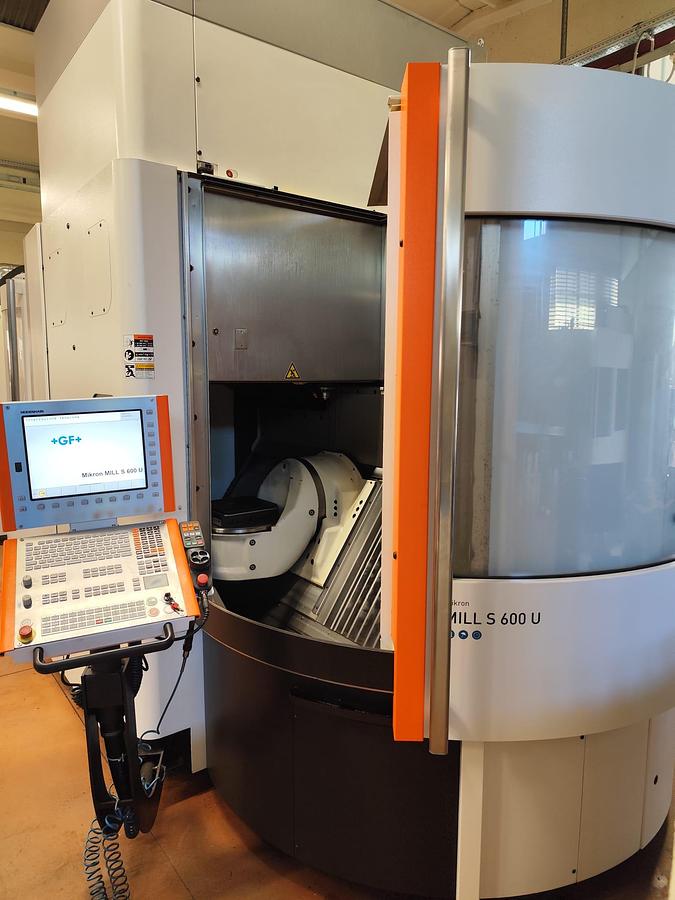 Used 2016 MILLING MACHINE MIKRON model GF MILL 600 UL Pallet magazine with 7 positions