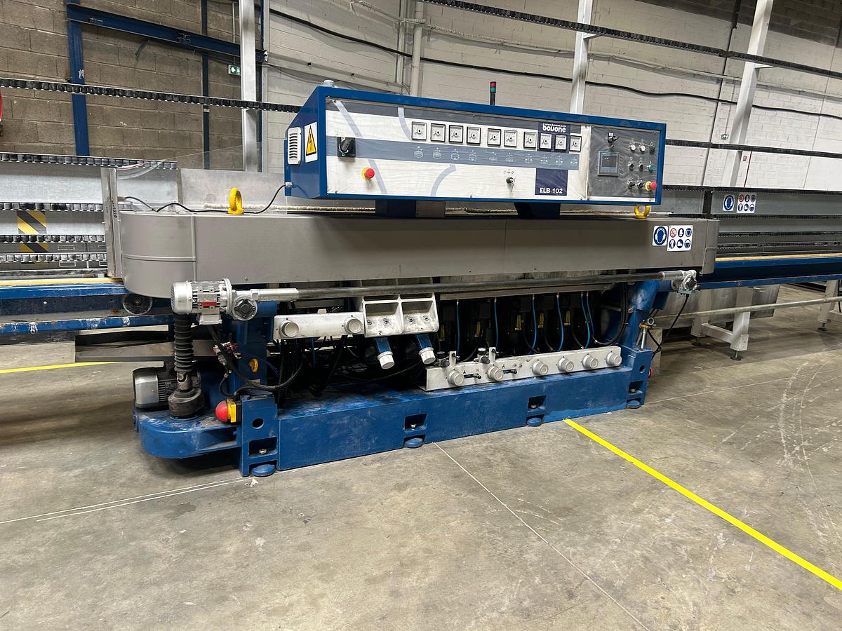 Used 2021 Bovone ELB 102, Straight Line Glass Edging Machine