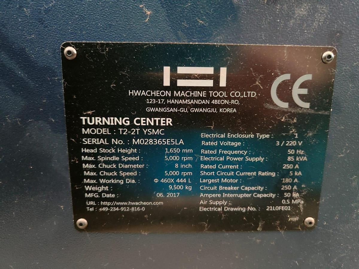 Used TORNIO HWACHEON mod.T2-2T YSMC