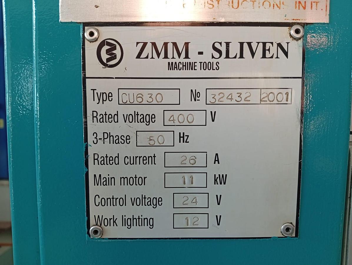 Used 2001 PARALLEL LATHE SBIMEX model.CU630 X 3000 HOLE 103