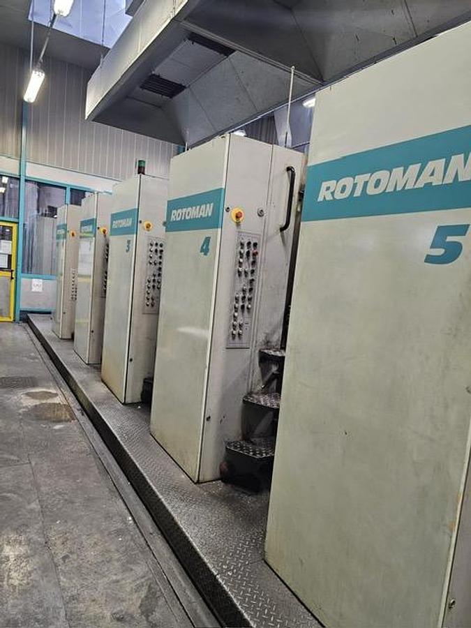 Used MAN ROLAND ROTOMAN WEB OFFSET PRESS – 630 MM CUT-OFF – 1997 – HEATSET OFFSET LINE