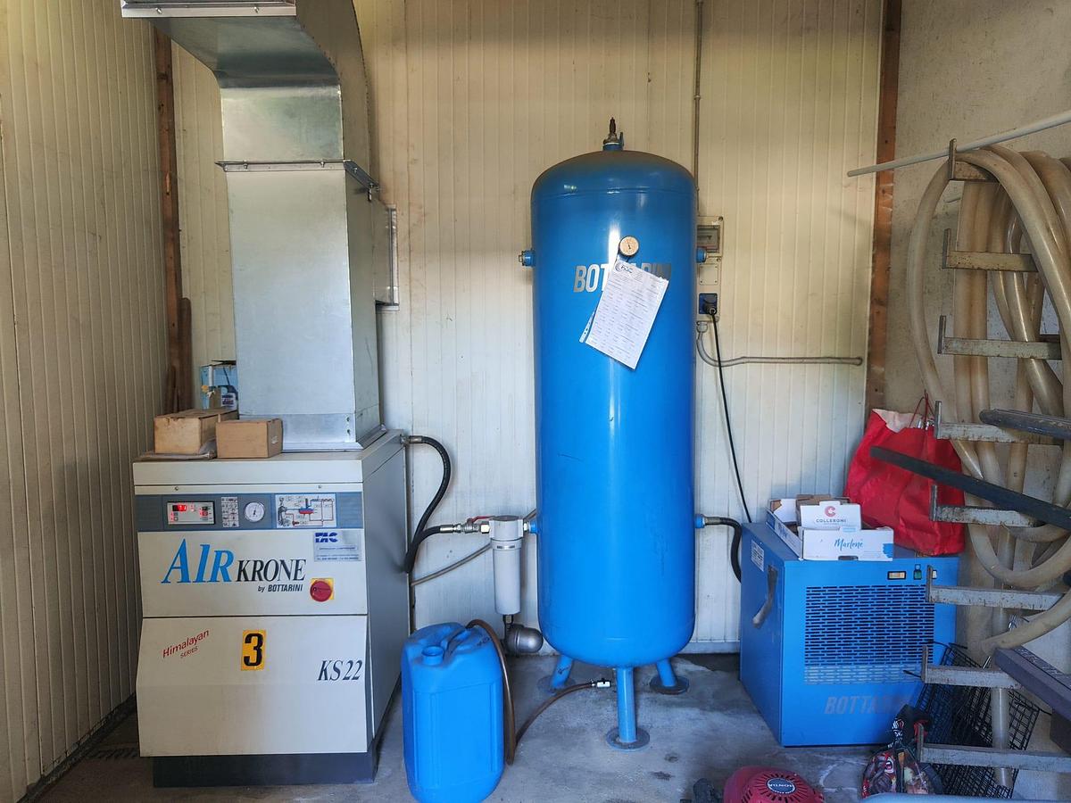 Used AIR COMPRESSOR GROUP KRONE model BOTTARINI ED 20